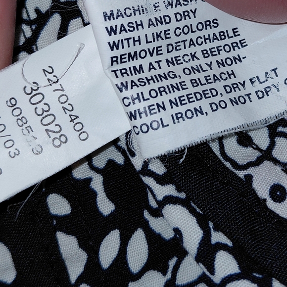 Gap Vintage 2003 Black Cotton Mac Trench Coat - Mod Floral Lining - Size M - Picture 15 of 16